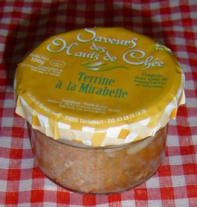 Photo de terrine à la mirabelle